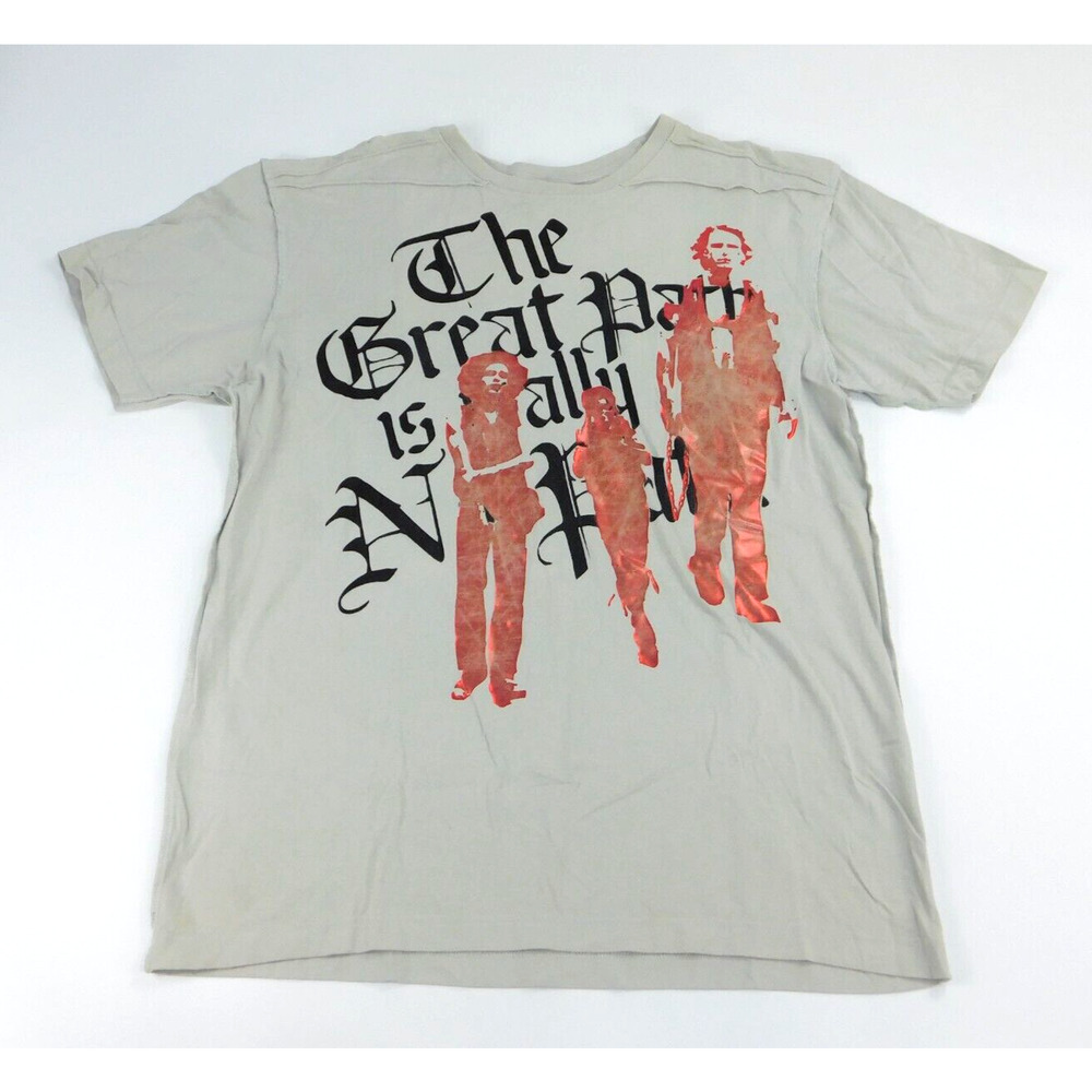 Blac Label Tee Shirt "The Great Path is Really No Path" LRG Grey Metallic Print